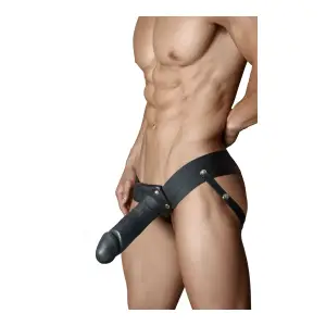 Dr. Skin - 7 Inch Hollow Strap on - Black 5 Dr. Skin - 7 Inch Hollow Strap on - Black - harness compatible dildo - product image 2