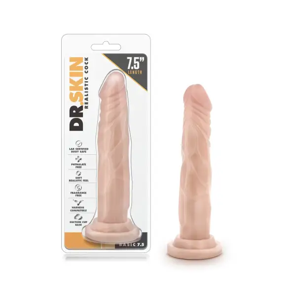 Dr. Skin - Realistic Cock - Basic 7.5 - Beige - view 1