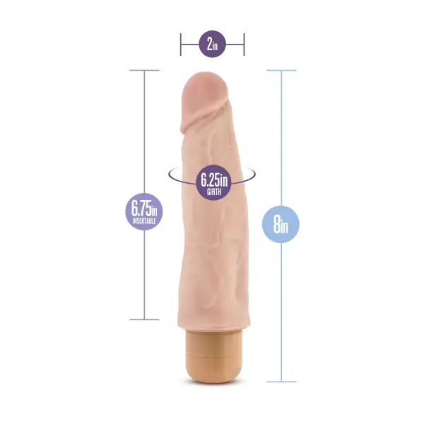 Dr. Skin - Cock Vibe 14 - Beige 4 Dr. Skin - Cock Vibe 14 - Beige realistic vibrator - product image 5