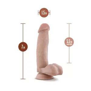 Dr. Skin - Dr. Mark - 7 in Dildo With Balls - Beige - view 2