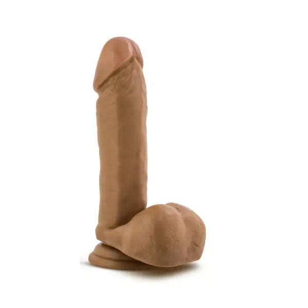 Dr. Skin - Dr. William - 8 Inch Dildo With Balls - Tan - strap on dildo harness - product image 4