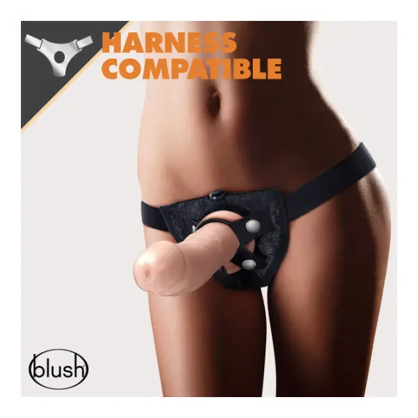 Dr. Skin Glide - 8 Inch Self Lubricating Dildo - Vanilla 1 Dr. Skin Glide - 8 Inch Self Lubricating Dildo - Vanilla - harness compatible dildo - product image 2