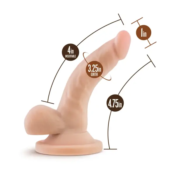 Dr. Skin Mini Suction Cup Dildo 6 Dr. Skin - 4 in Mini Cock - Vanilla - view 7