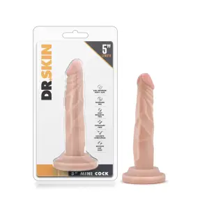 Dr. Skin Mini Suction Cup Dildo 25 Dr. Skin - 5 in Mini Cock - Vanilla - view 2