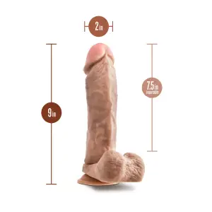 Dr. Skin - Mr. Magic - 9 Inch Dildo With Balls - Beige - strap on dildo harness - main product image