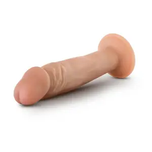 Dr. Skin Plus - 6 Inch Posable Dildo - Vanilla - strap on dildo harness - product image 5
