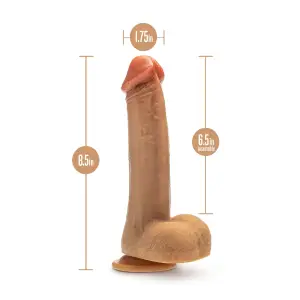 Dr. Skin Silicone - Dr. Phillips - 8.5 Inch Thrusting Dildo - Tan - thrusting vibrator - product image 4