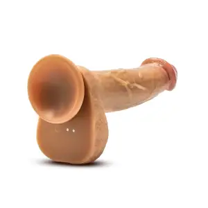 Dr. Skin Silicone - Dr. Phillips - 8.5 Inch Thrusting Dildo - Tan - thrusting vibrator - product image 6