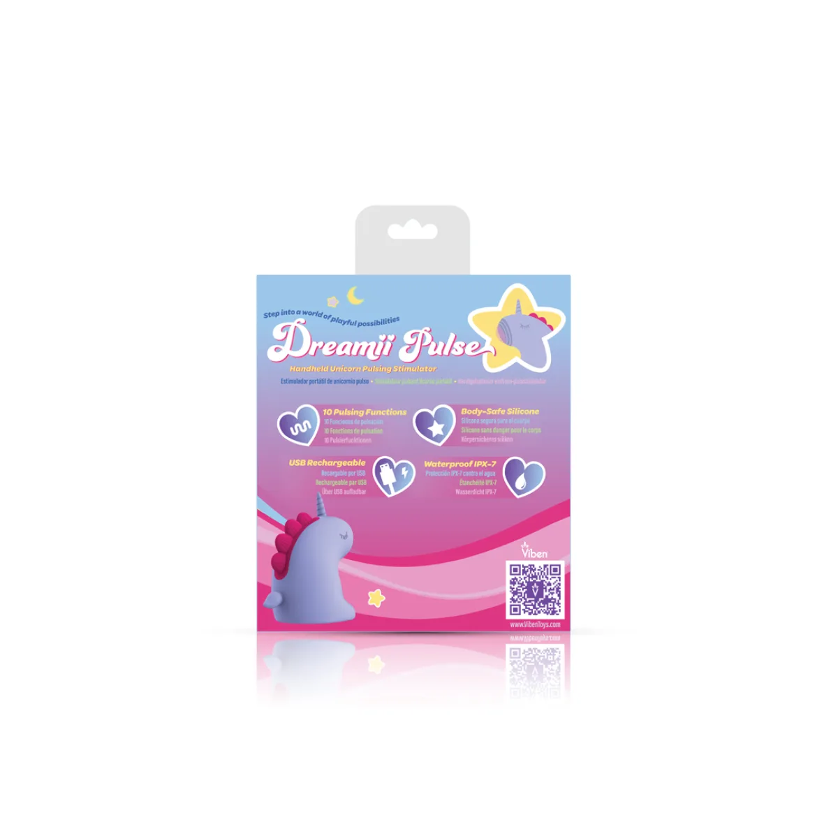 Dreamii Pulse Pulsing Unicorn Stimulator - Mystical Purple clitoral vibrator - product image 2