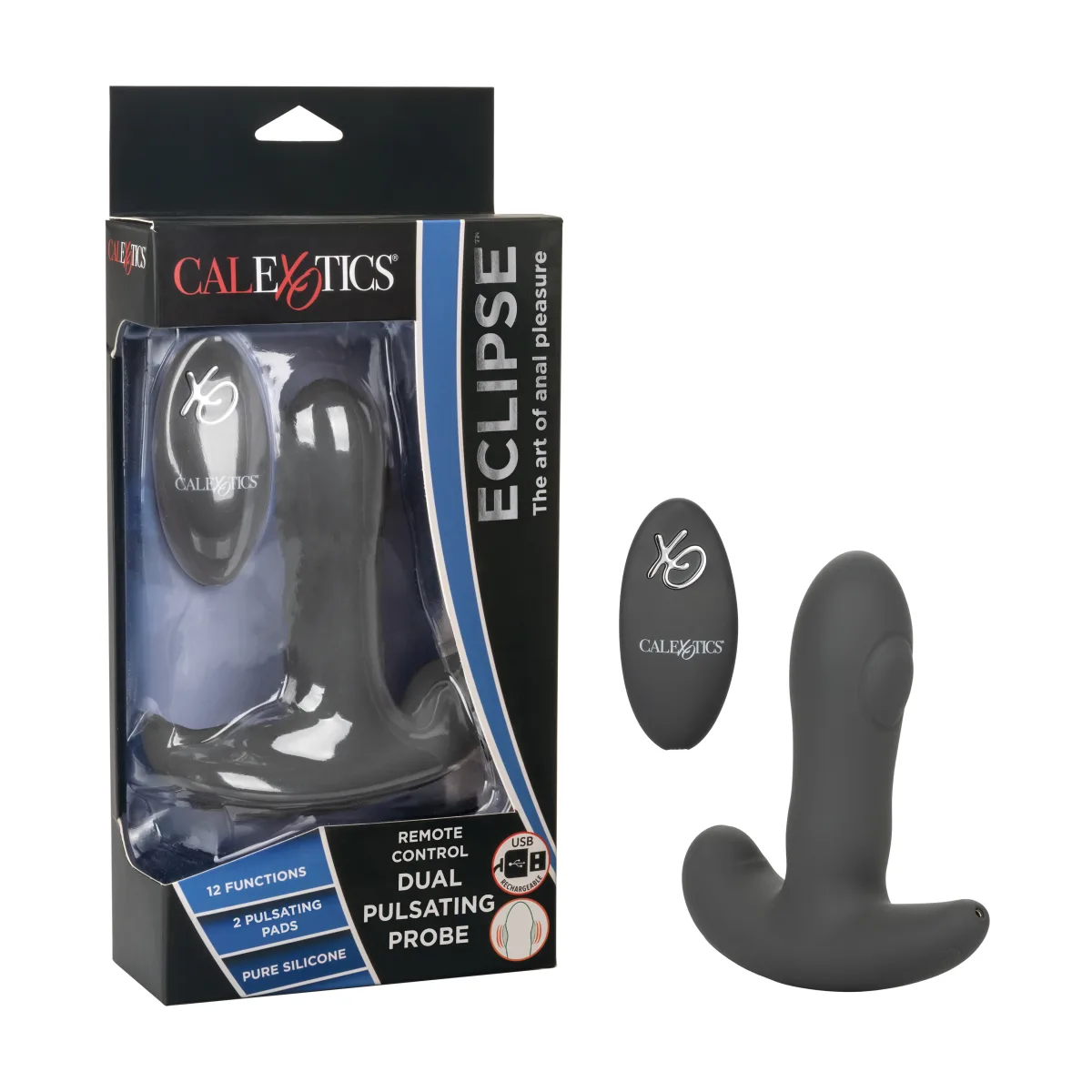 Eclipse Remote Control Dual Pulsating Probe vibrating anal toy - alternate angle
