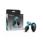 Eluxe Vibrating Clr Gem Bluombre Plug Md With Remote remote vibrating butt plug - main image