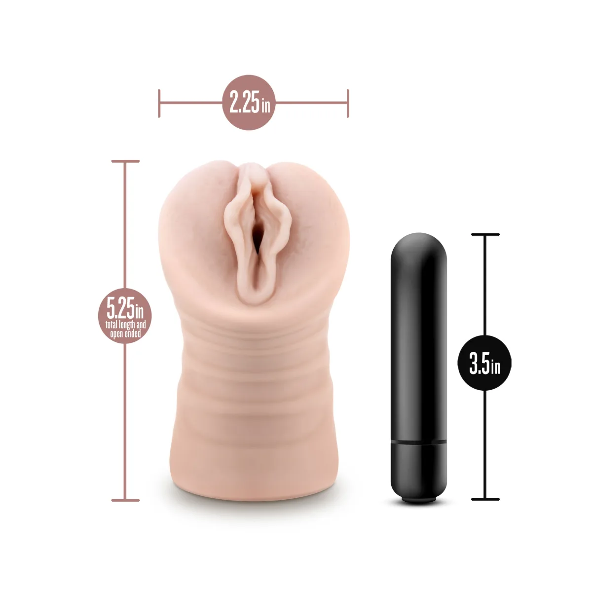 Enlust - Destini - Vibrating Stroker - Beige best male stroker - main image