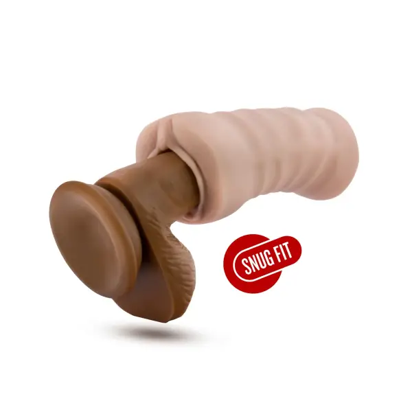 Enlust - Destini - Vibrating Stroker - Beige best male stroker - additional view