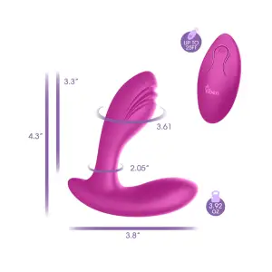 Epiphany Clitoral Rollerball Panty Vibe - Berry 12 Epiphany Clitoral Rollerball Panty Vibe - Berry remote control vibrator - product image 4