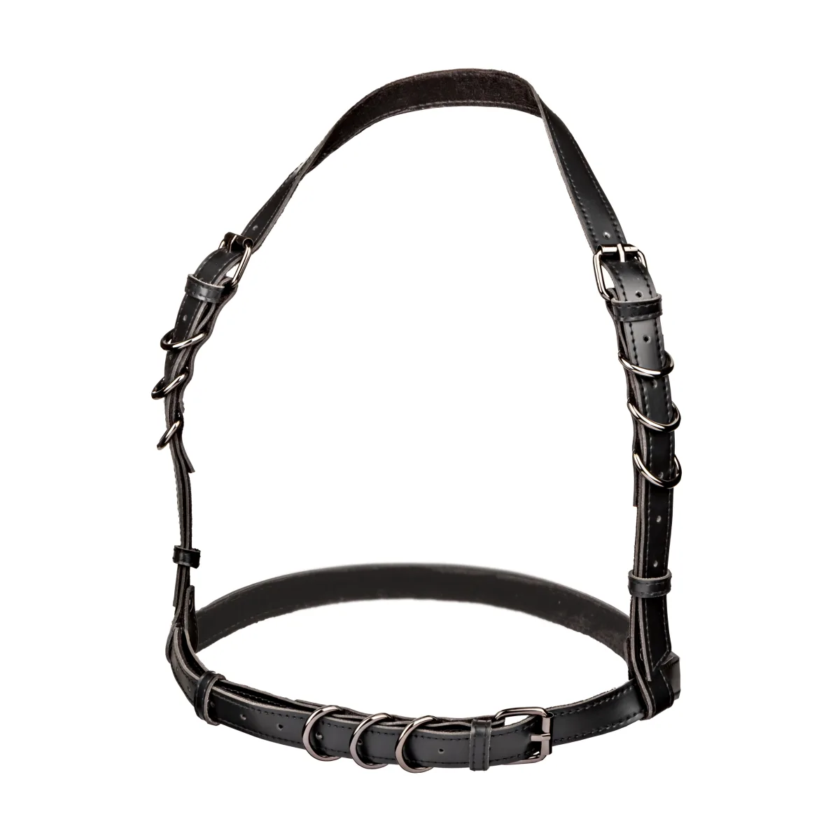 Euphoria Collection Halter Buckle Harness - Black bondage toys - main image