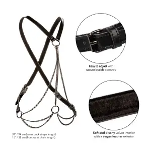 Euphoria Collection Multi Chain Harness - Black sexy lingerie - alternate product image