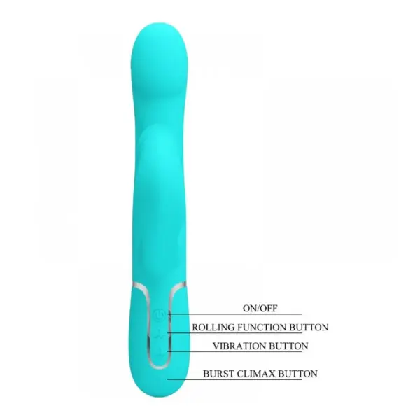 Falin Rabbit Vibrator Pearls - Turquoise - view 1 Falin Rabbit Vibrator Pearls - Turquoise - view 1