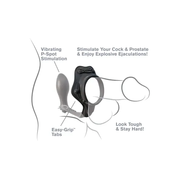 Fantasy C-Ringz Rock Hard Ass Gasm - Black male prostate massager - additional view