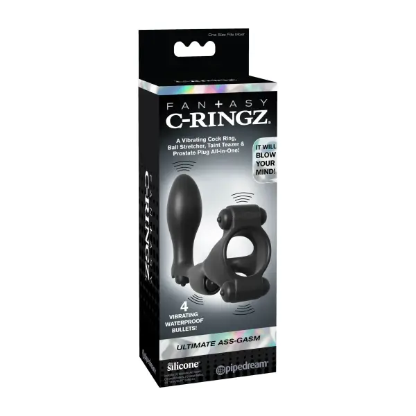 Fantasy C-Ringz Ultimate Ass Gasm - Black beginner prostate massager - additional view
