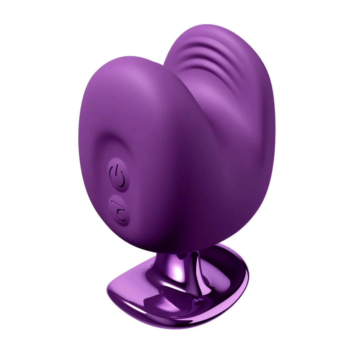 Fantasy for Her Luv Bites - Purple vibrating nipple toy - alternate product angle
