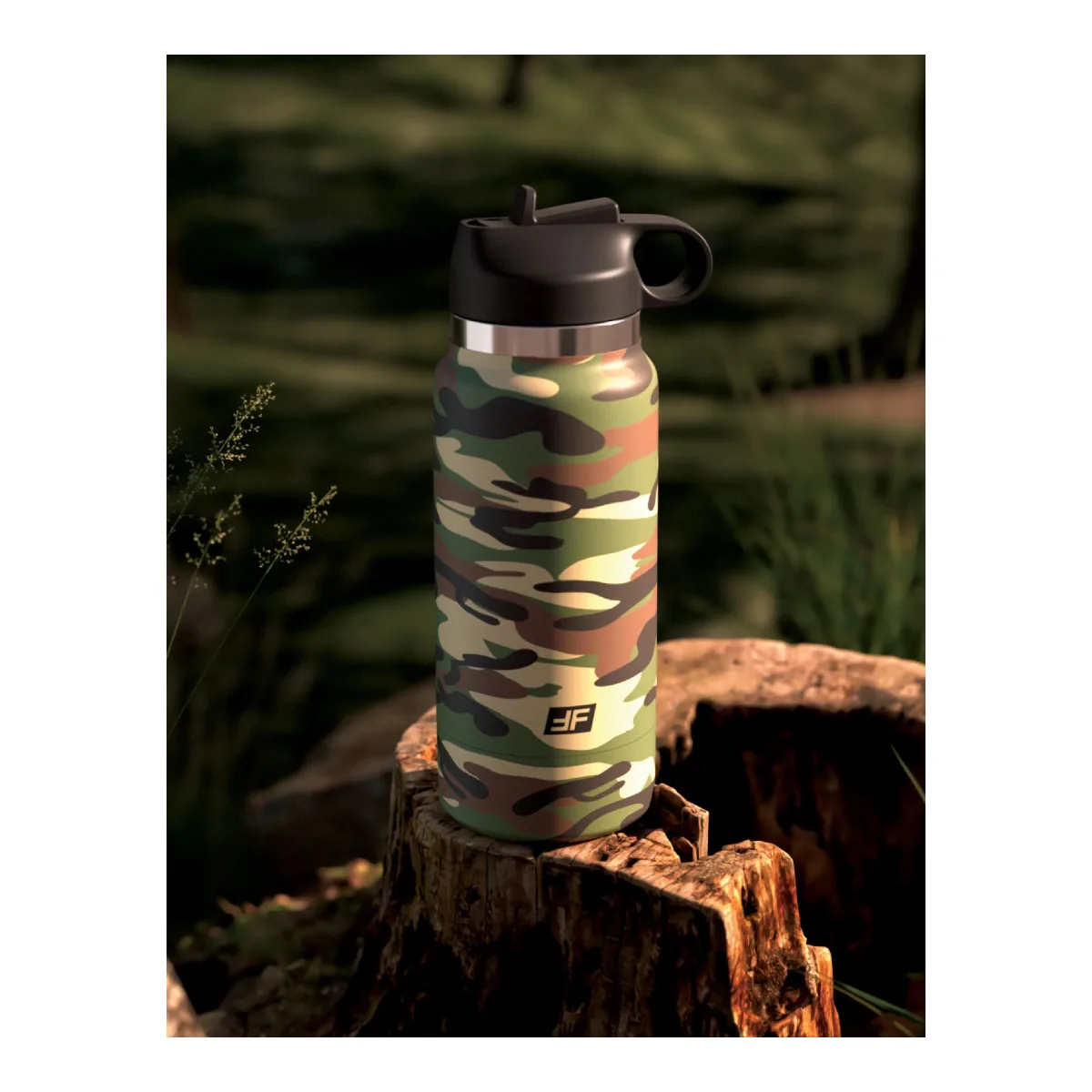 Fap Flask - Happy Camper open ended male stroker - alternate angle