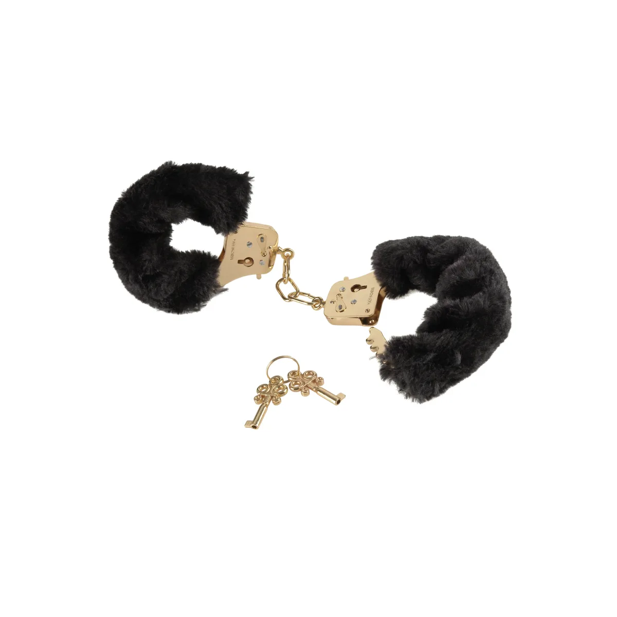 Fetish Fantasy Gold Deluxe Furry Cluffs bondage accessory - main product image