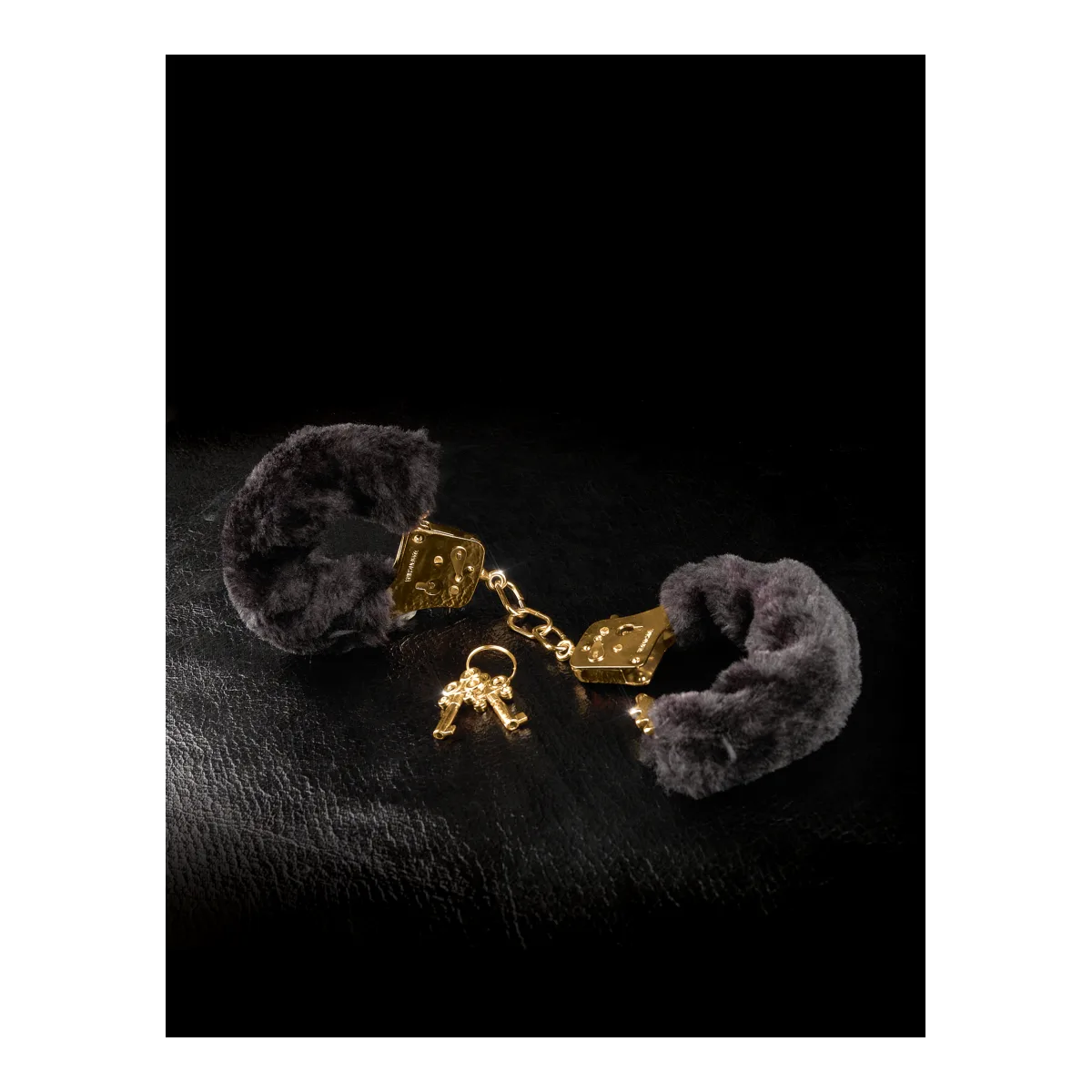 Fetish Fantasy Gold Deluxe Furry Cluffs bondage accessory - alternate product angle