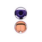 Fetish Fantasy Series for Him or Her Hollow Strap-on - Purple dildo harness - main product image