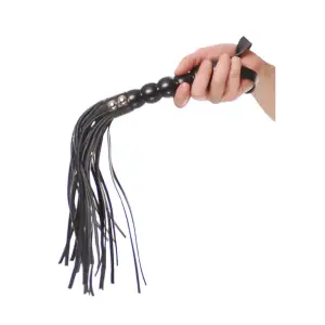 Fetish Fantasy Series Beaded Cat-O-Nine Tails bdsm flogger - alternate angle
