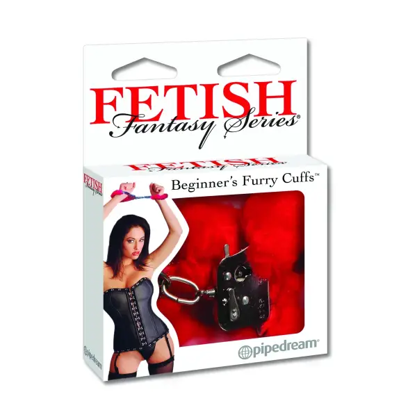 Fetish Fantasy Series Beginner's Furry Cuffs - Red cuffs / restraints - product detail