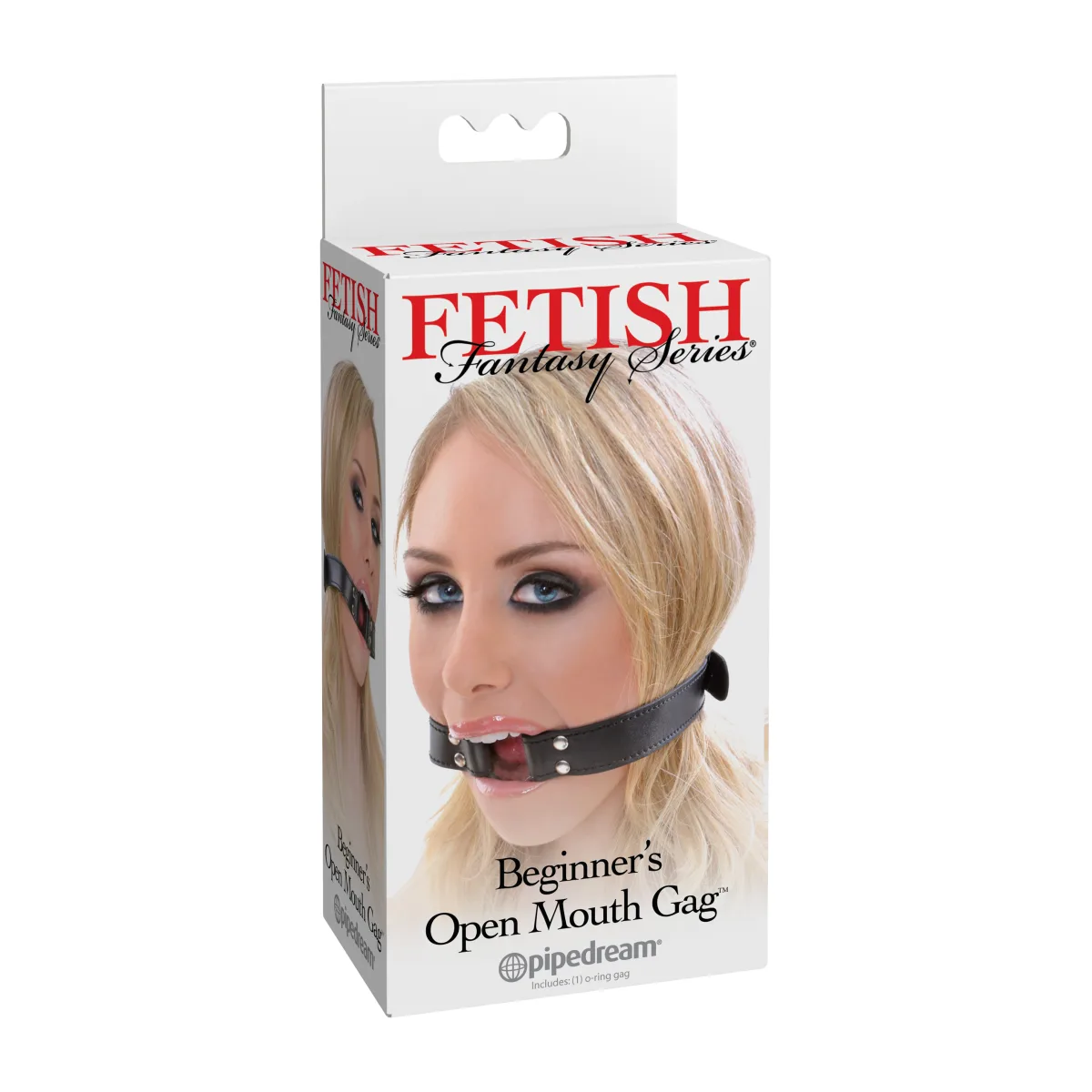 Fetish Fantasy Series Beginners Open Mouth Gag - Black mouth gag - main product image
