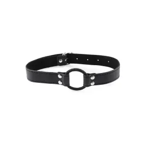 Fetish Fantasy Series Beginners Open Mouth Gag - Black mouth gag - alternate product angle