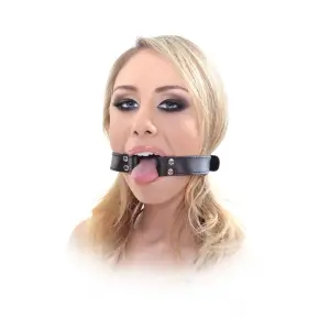 Fetish Fantasy Series Beginners Open Mouth Gag - Black mouth gag - product detail