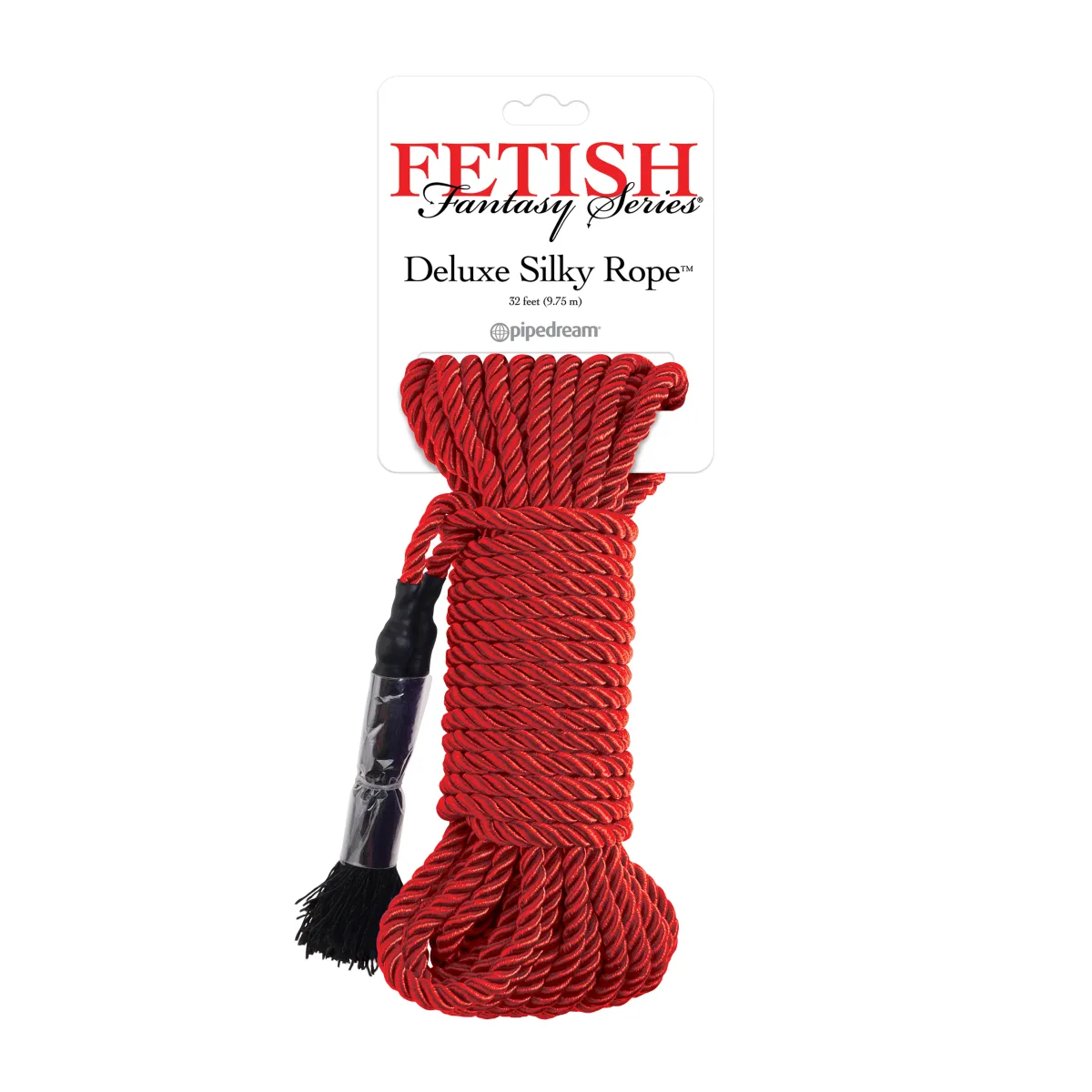 Fetish Fantasy Series Deluxe Silky Rope - Red bondage rope - main product image