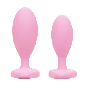 First Time Crystal Booty Duo - Pink - butt plugs - product image 2