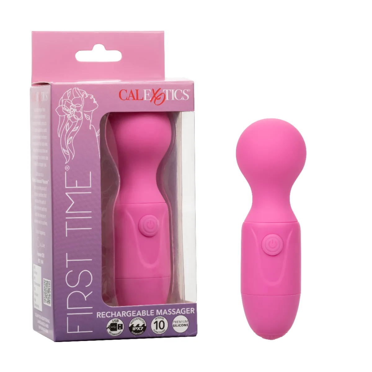 First Time Rechargeable Massager - Pink - view 1