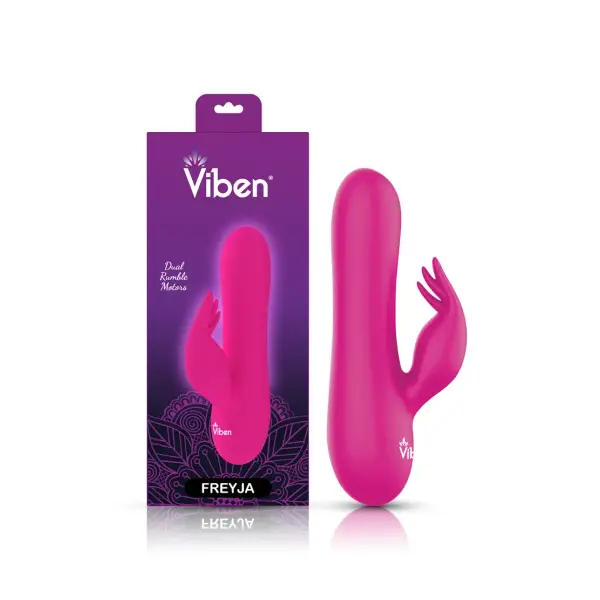 Freyja Mini Triple Ticklers Rabbit Vibe - Hot Pink 2 Freyja Mini Triple Ticklers Rabbit Vibe - Hot Pink – best rabbit vibrator – view 3