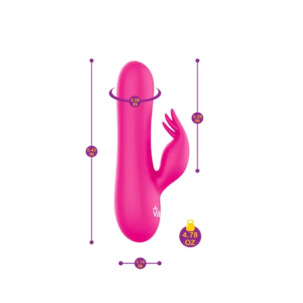 Freyja Mini Triple Ticklers Rabbit Vibe - Hot Pink 5 Freyja Mini Triple Ticklers Rabbit Vibe - Hot Pink – best rabbit vibrator – view 6