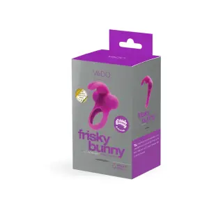 Frisky Bunny Vibrating Ring Perfectly Purple - rabbit vibrating cock ring - product image 2