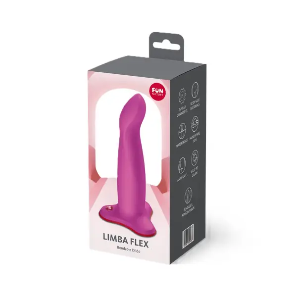 Limba Flex M Bendable Dildo - Magenta - view 1