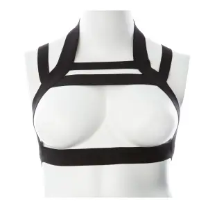 Gender Fluid Majesty Harness - Small-Large - Black bondage toys - detail view