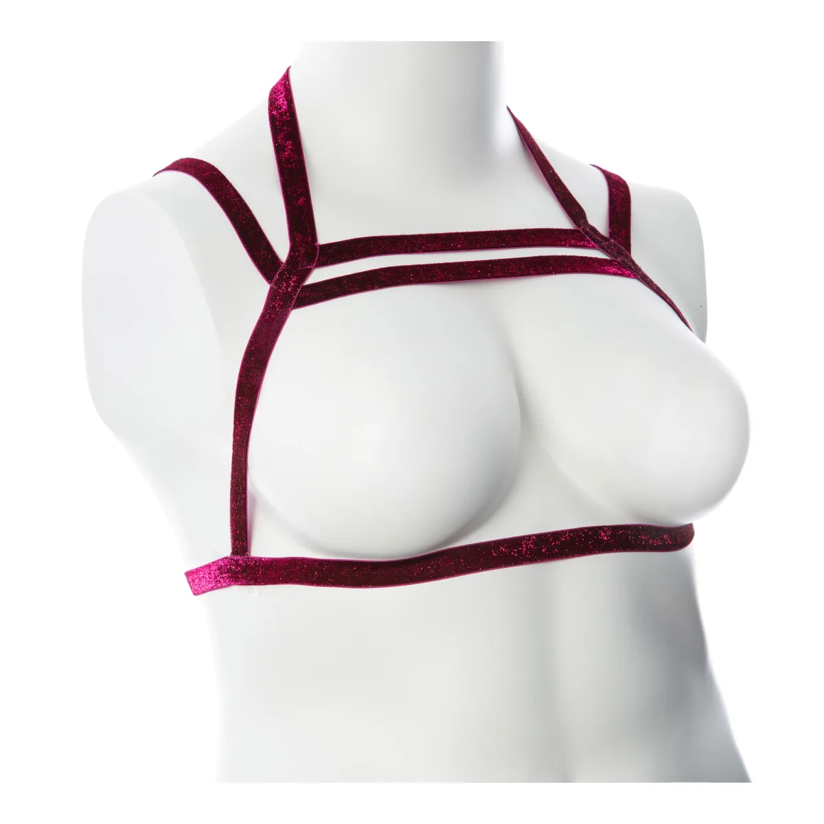 Gender Fluid Sugar Coated Harness - Large/xxlarge - Raspberry bondage toys - main image