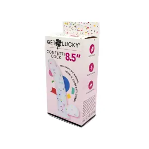 Get Lucky 8.5" Confetti Cock 6 Get Lucky 8.5" Confetti Cock big dildo - product image 2