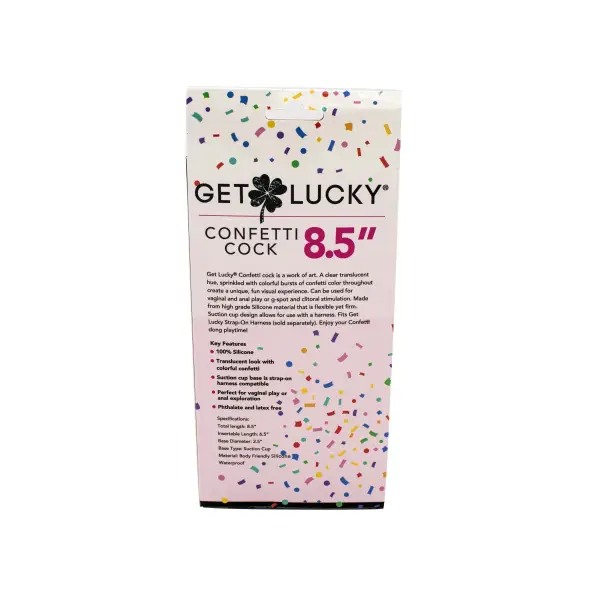 Get Lucky 8.5" Confetti Cock 2 Get Lucky 8.5" Confetti Cock big dildo - product image 3