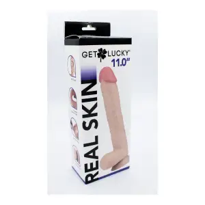 Get Lucky Real Skin 11 Dual Layer Dildo 29 Get Lucky Real Skin 11 Dual Layer Dildo Beige - dildos - main product image