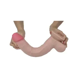 Get Lucky Real Skin 11 Dual Layer Dildo 46 Get Lucky Real Skin 11 Dual Layer Dildo Beige - dildos - product image 4