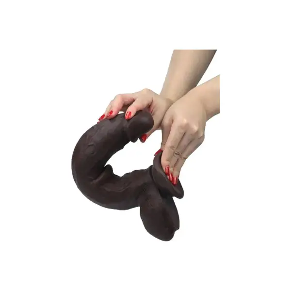 Get Lucky Real Skin 11 Dual Layer Dildo 23 Get Lucky Real Skin 11 Dual Layer Dildo Dark Brown - dildos - product image 5