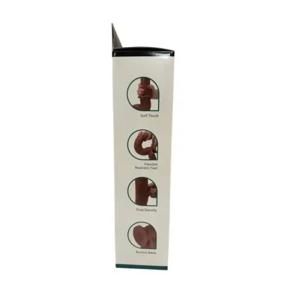 Get Lucky Real Skin 12 Dual Layer Dildo 13 Get Lucky Real Skin 12 Dual Layer Dildo Light Brown realistic dildo - product image 4