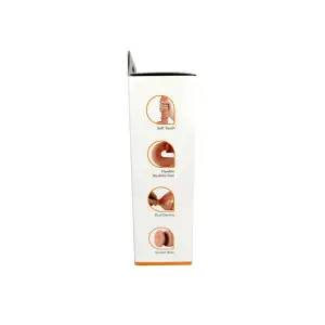 Get Lucky Real Skin 7.5" Dual Layer Dildo Beige - view 2