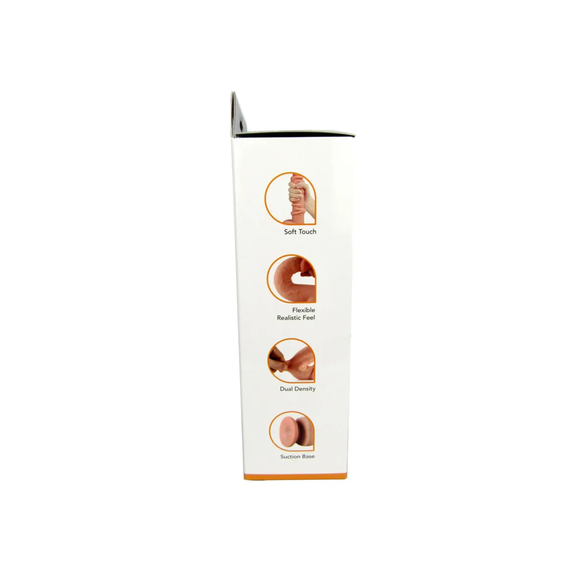 Get Lucky Real Skin 7.5" Dual Layer Dildo Beige - view 2